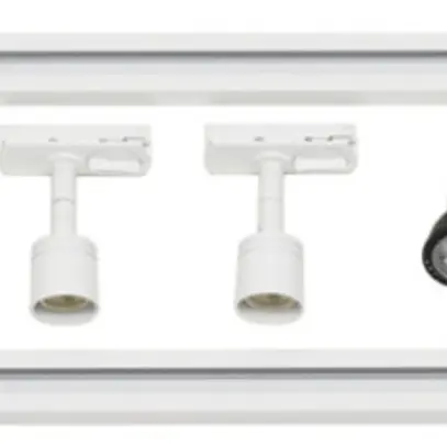Set ad alta tensione SLV per binario conduttore 1-fase, 3×GU10 4.3W IP20 bianco 