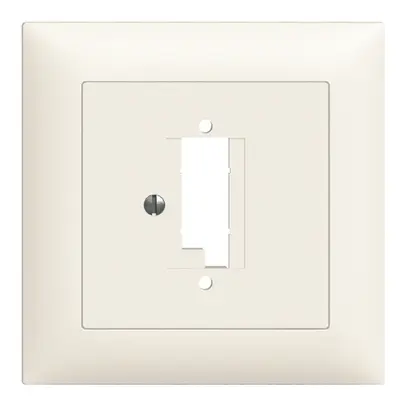 Kit frontal EDIZIOdue blanc 88×88mm 2×TT 