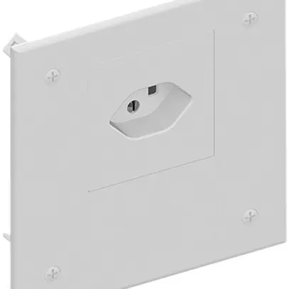 Couvercle à vis AGRO 130×130mm blanc avec 1×T23 