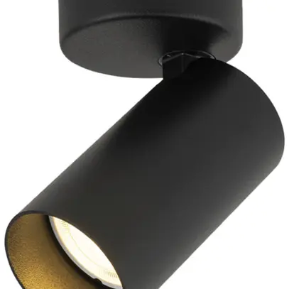 Plafonnier/applique SLV KAMI GU10 1×0…10W 114×70mm noir 