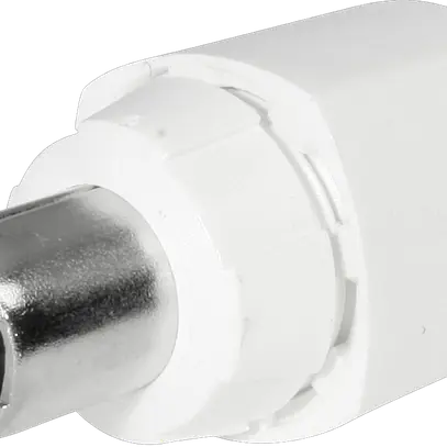 Spina coassiale diritta TV/radio 75ohm 35dB bianco 