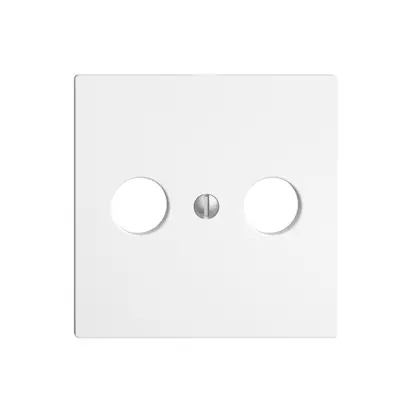 Placca frontale EDIZIOdue bianco per R/TV 