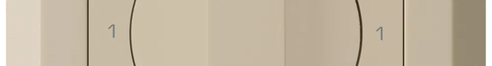 UP-Drehschalter kallysto.line 0/2L beige mit Drehgriff 