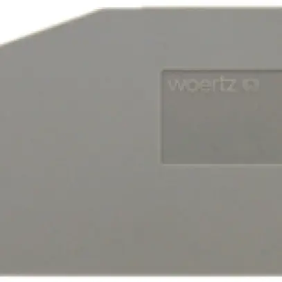 Placca d'estremita DIN35 grigio per 33200 