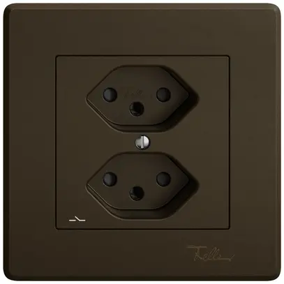 Presa INC EDIZIO.liv SNAPFIX® 2×T13 1×S con shutter ma 
