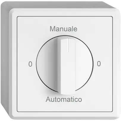 Interruttore rotativo AP EDIZIO.liv SNAPFIX® manopola 2/1L 0-Manuale-0-Auto bi 