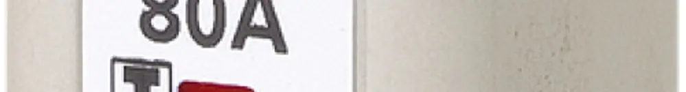 NH-Sicherung Siemens SENTRON 3NA DIN-00 125A gG, Kombikennmelder, isoliert 