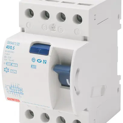 Interruttore differenziale Gewiss 90 RCD 4P 400V 40A 0.3A A 3UM 