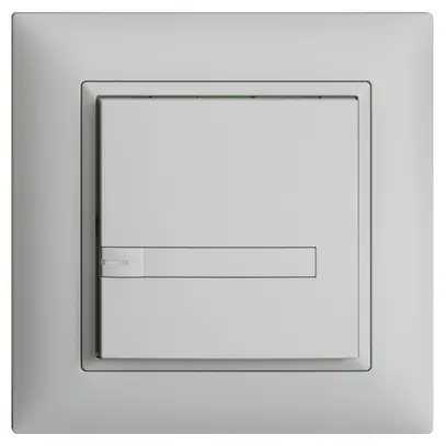 UP-KNX-Taster RGB EDUE FMI, 250mW, m.RGB-LED, m.Papier, 1×Taste, 1×Tastenb., hgu 