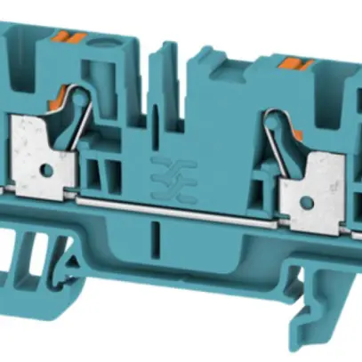Borne de passage Weidmüller A4C PUSH IN 4mm² 4 connex.TS35 bleu 
