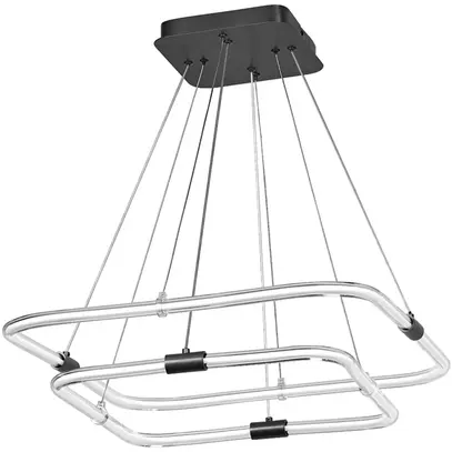 Luminaire suspendu LED LEDVANCE Decor Tetragon 23W 2500lm 830 567×566mm noir 