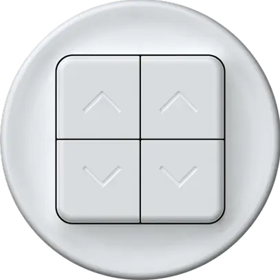 Pulsante tapparelle origin 2P 4×tasti Ø60mm bianco 