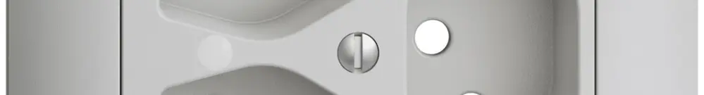 Kit frontal ENC EDIZIOdue gris clair 88×88mm 3×T13, lentille, 