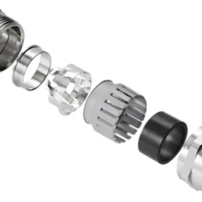 Premistoppa WM VG M32 - MS 1/EMV M32 1.5×15…21mm ottone IP68 argento 