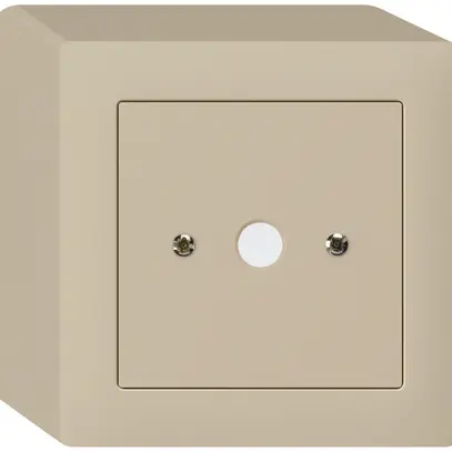 AP-Durchgangsdose kallysto beige Ø9mm ohne Klemmeneinsatz 