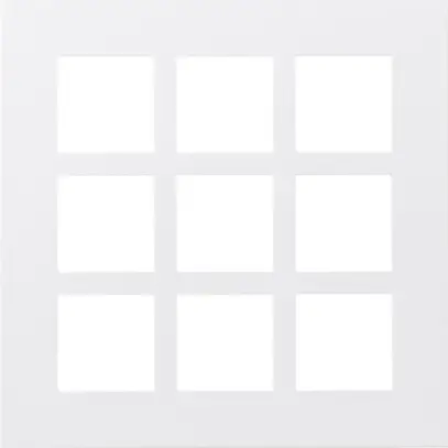 Intestazione INC Legrand Arteor 3×3, bianco 