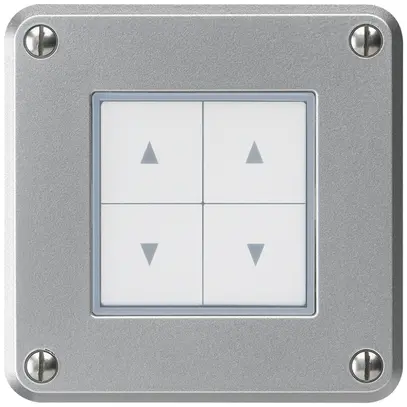 Contact pour stores ENC robusto IP55 aluminium avec 4 touches de fonction 