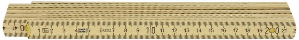 Mètre pliant en bois 2m 