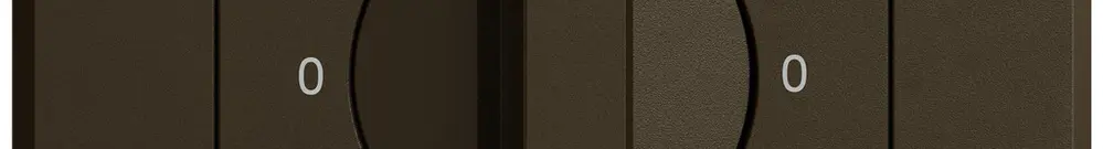 UP-Montageset EDIZIO.liv SNAPFIX® f.Drehschalter m.Griff 0-1-0-2 br 