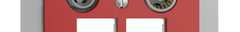 Presa multimedia ENC EDIZIOdue FM EASYNET 4dB, p.2×RJ45 S-One, berry 