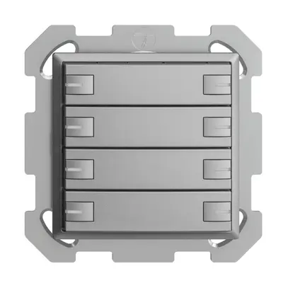 Pulsante KNX RGB INC EDUE, 250mW, c.LED RGB, 8×pulsante, com.1×tasto, si 