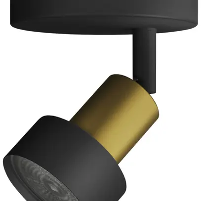 Spot Philips Conduit GU10 1×5W 109×100mm noir/laiton 