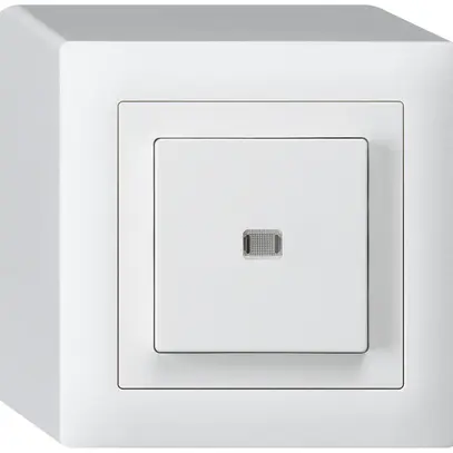 Pulsante luminoso AP kallysto AR/2L bianco 