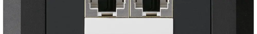 Scatola INC kallysto.line 2×RJ45s separato nero 