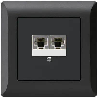 Scatola INC kallysto.line 2×RJ45s separato nero 