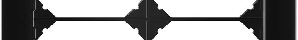 Intestazione INC EDIZIO.liv prestige SNAPFIX® 2×2 154×154mm vetro nero 