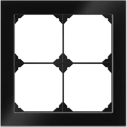 Intestazione INC EDIZIO.liv prestige SNAPFIX® 2×2 154×154mm vetro nero 