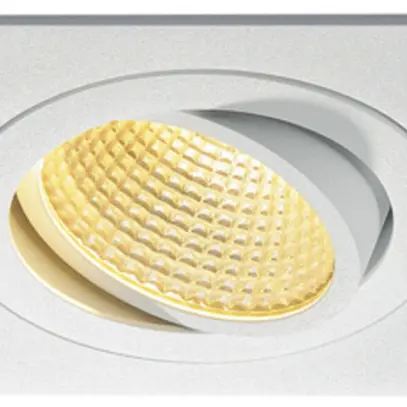 Downlight LED INC SLV NEW TRIA, 12W 1030lm 2700K 38° carré IP20 blanc mat 