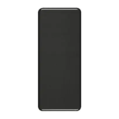 Abdeckplatte 3×1 ohne Bohrung schwarz 