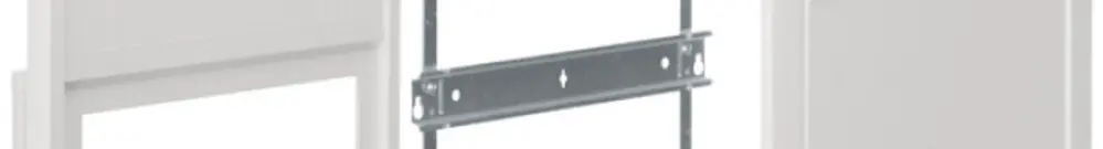 Kit di montaggio Hager volta con cornice/porta 5-file 