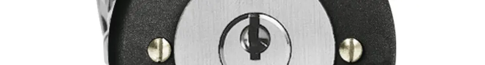 Contatto rotativo INC 1>0<2 nero con serratura di sicurezza 