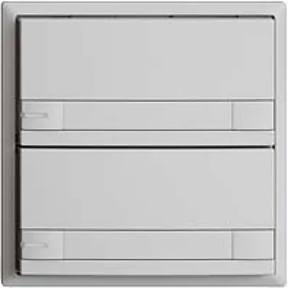 Pulsante KNX RGB EDUE, 250mW, c.LED RGB, carta, 2×pulsante, C.2×T., grc 