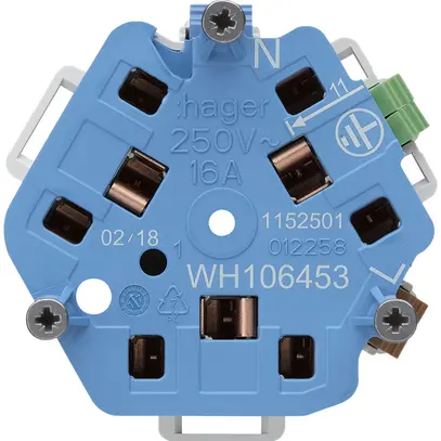 Interno per presa Hager 3×T13/23 E 
