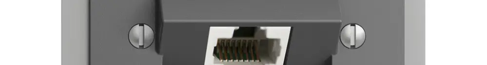 Prise INC 1×RJ45/u 4P ITplus EDIZIOdue gris foncé 