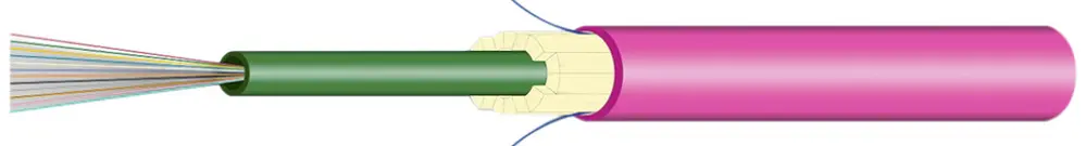 Cavo FO Universal H-LINE Dca 6×G50/125 OM4 Ø7.5mm 3000N viola 