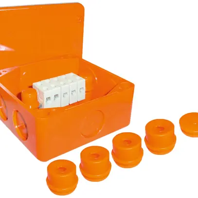 Scatola di derivazione AP Dätwyler VAD 8×6 E30-E90, 165×165×76mm IP54 