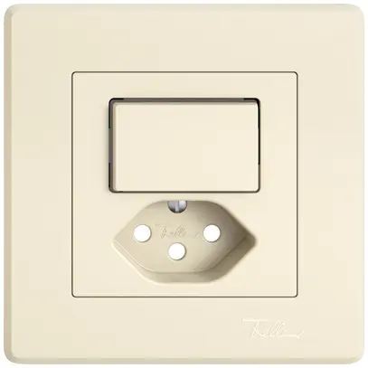 Kit di montaggio INC EDIZIO.liv SNAPFIX® p.combi.T13 c.1 tasto c.lente lat.cr 