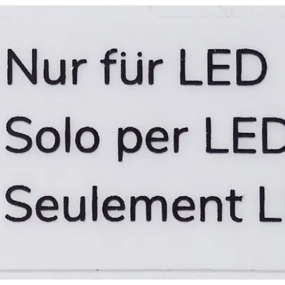 Autocollante di avvertimento ELBRO Solo per LED 30×15mm trasparente 