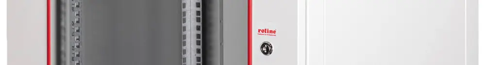 Coffret mural 19" ROLINE Basic Plus 600×645×600mm 12UH 1×porte acier gris 