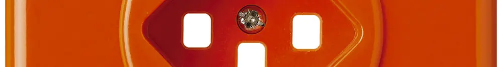 Kit frontale INC basico tipo 23 arancione 86×86mm per morsetti innest. 