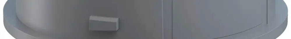 Adaptateur WERMA Mini EM, M22, pour colonne de signalisation, gris 