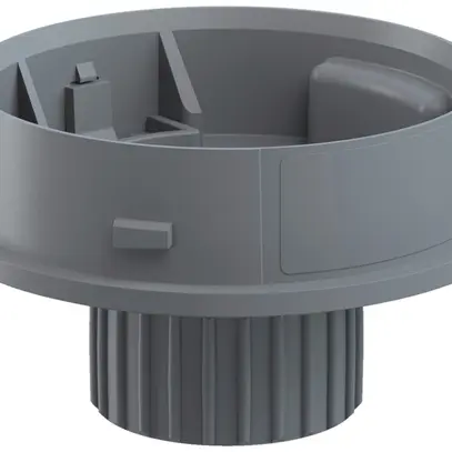 Adaptateur WERMA Mini EM, M22, pour colonne de signalisation, gris 