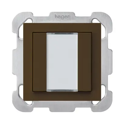 Poussoir ENC kallysto B KNX 2× s/e-link brun 