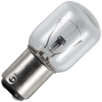 Lampada di segnalazione ad incandescenza Durlux BA15d 10…15W 100lm 2500K Ø22×48 