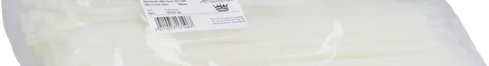 Collier marKing 4.8×298mm blanc 