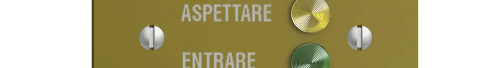 Stazione da porta EDIZIOdue per segnale di chiamata, olive 